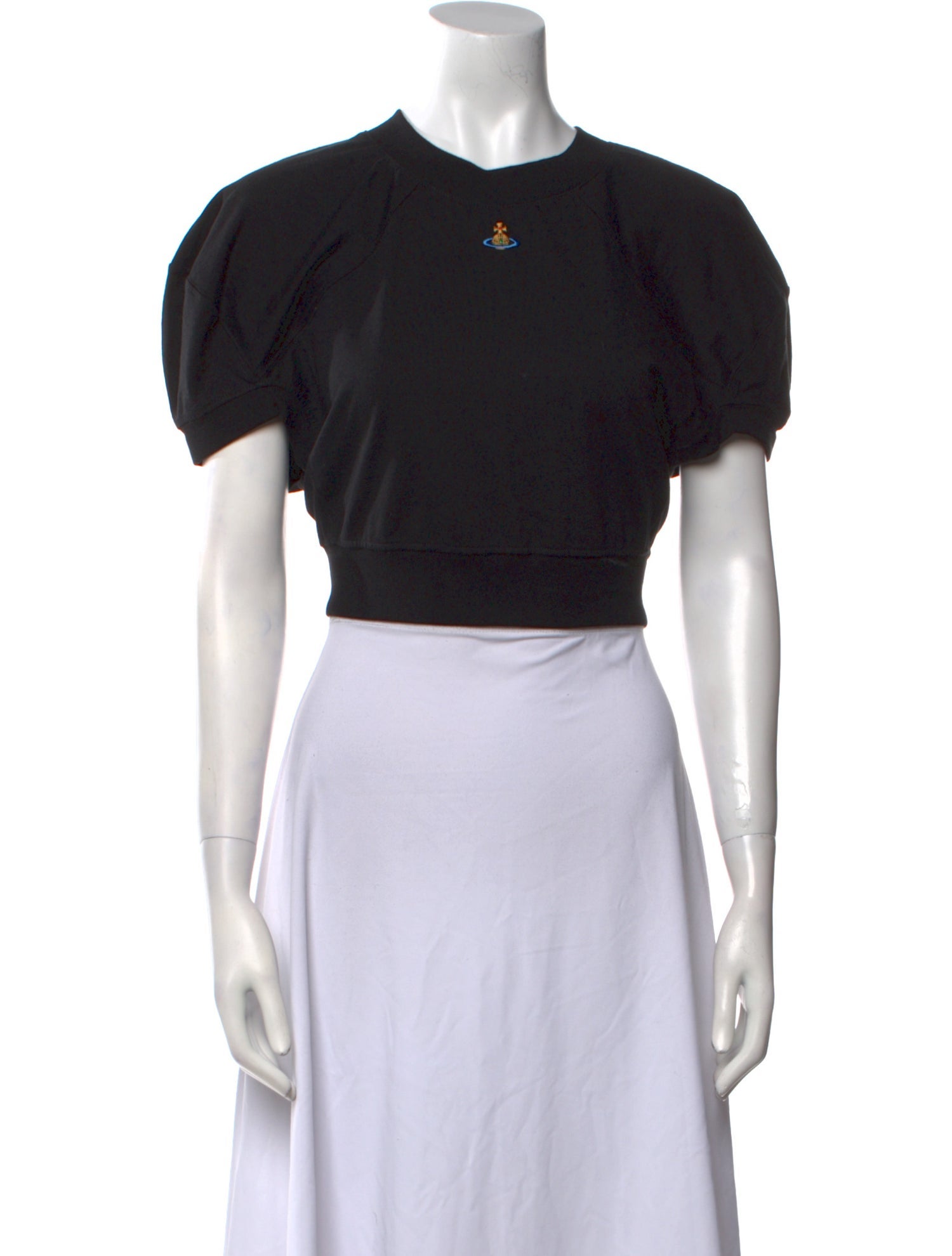 Vivienne Westwood Crew Neck Short Sleeve Crop Top