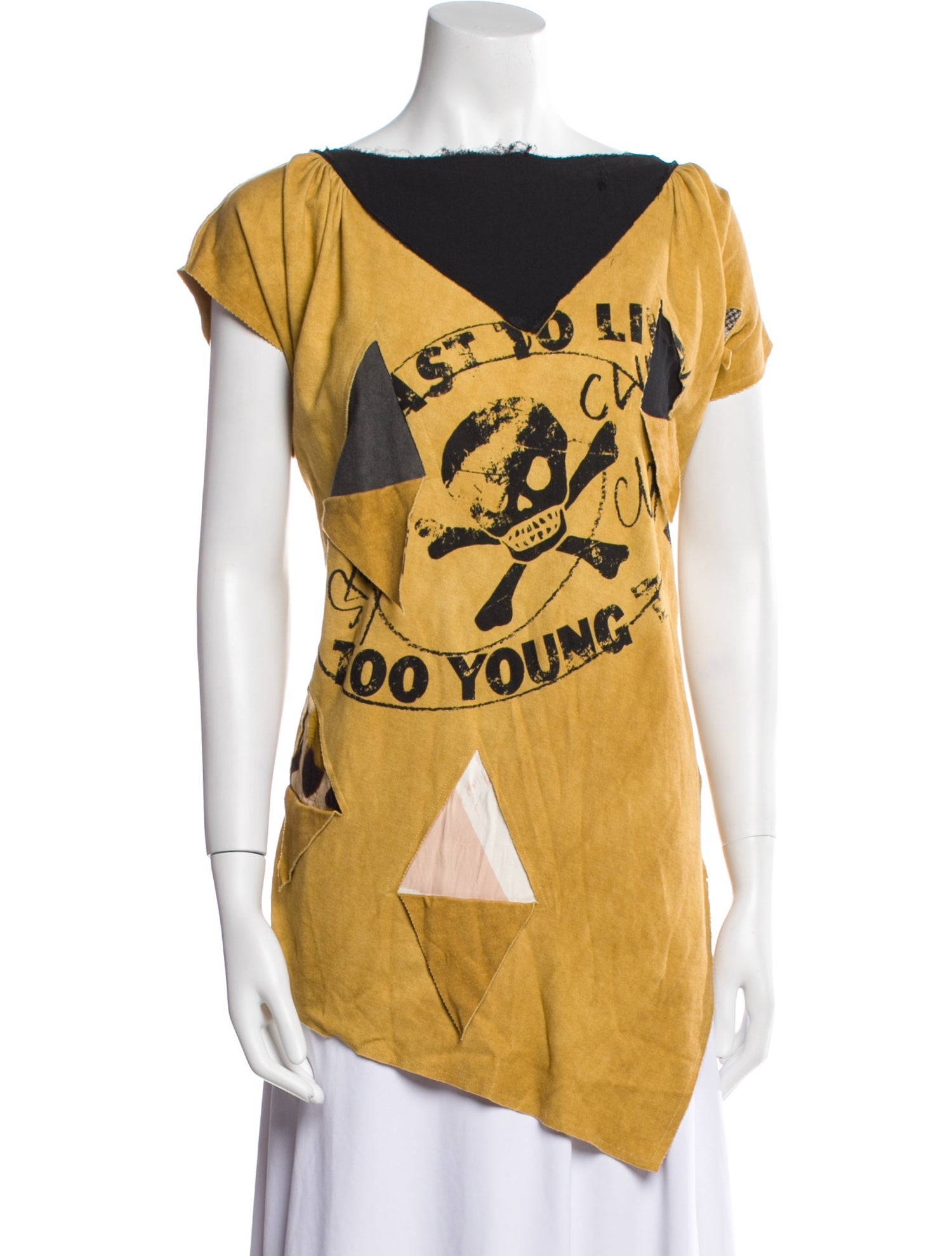 Vivienne Westwood Anglomania Graphic Print Bateau Neckline T-Shirt