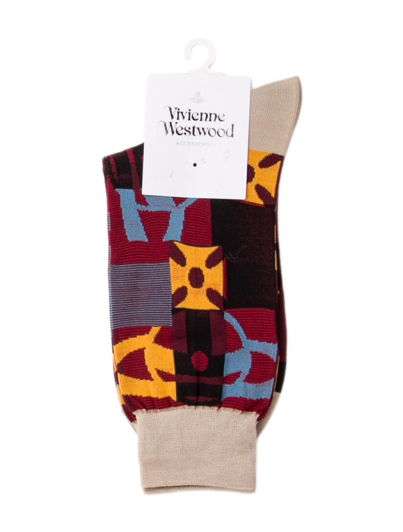 Vivienne Westwood Pattern Print Socks w/ Tags