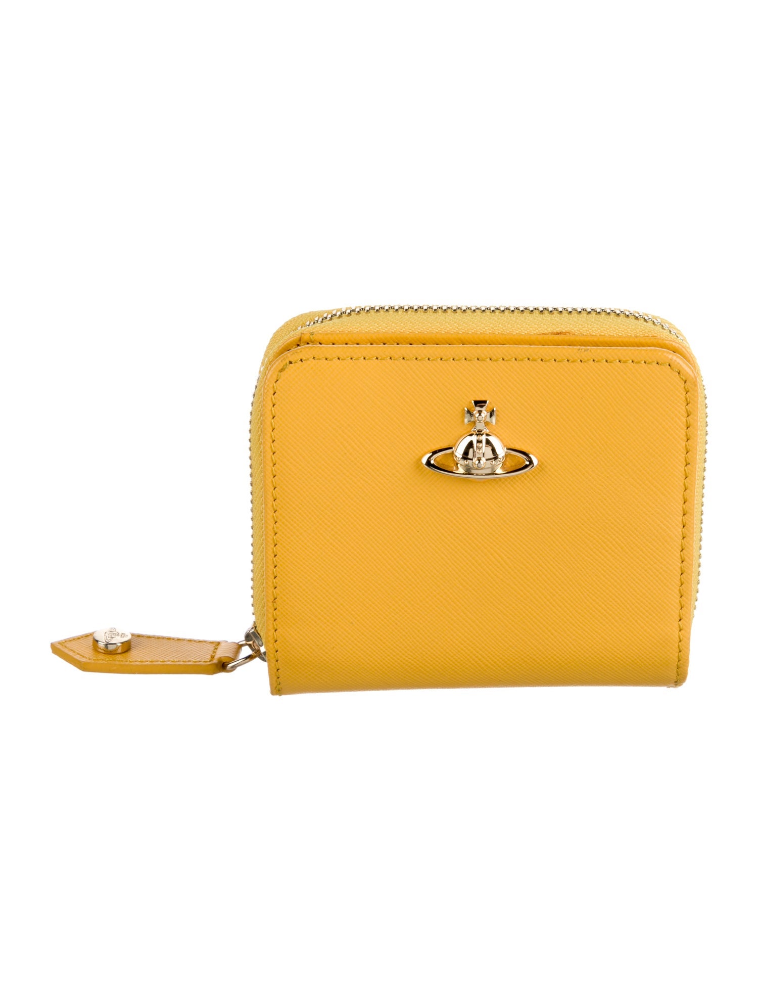 Vivienne Westwood Saffiano Leather Compact Wallet