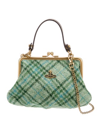 Vivienne Westwood Tweed Top Handle Bag