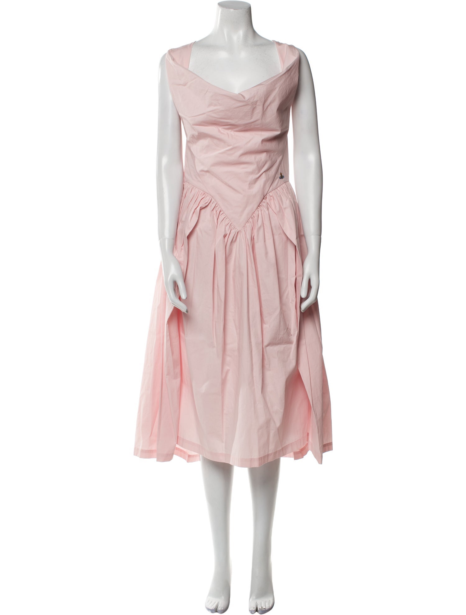 Vivienne Westwood Cowl Neck Midi Length Dress w/ Tags