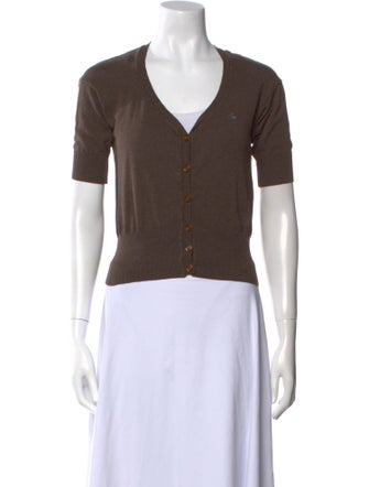 Vivienne Westwood V-Neck Short Sleeve Crop Top