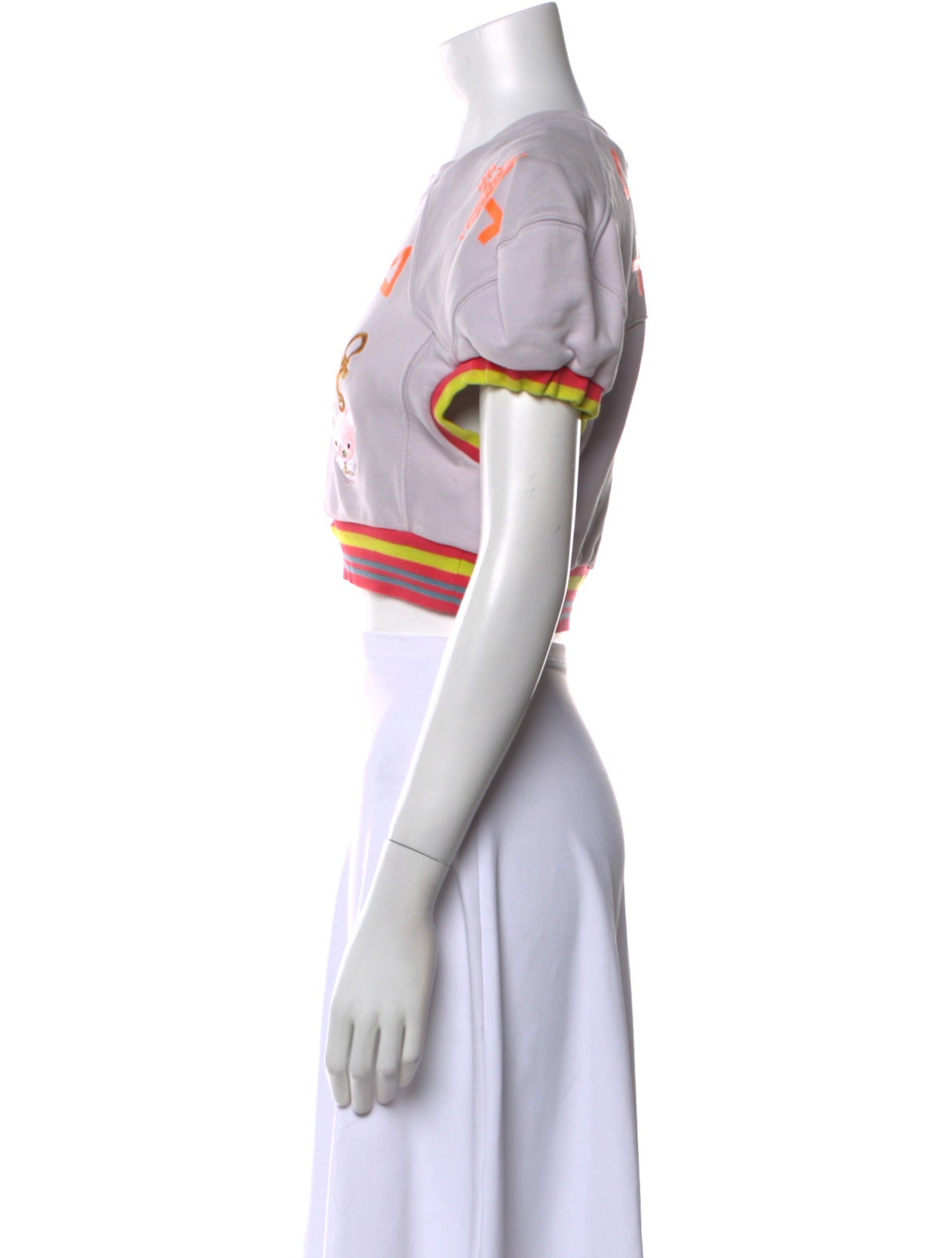 Vivienne Westwood Printed Crew Neck Crop Top