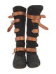 Vivienne Westwood Suede Colorblock Pattern Boots