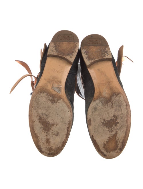 Vivienne Westwood Suede Colorblock Pattern Boots