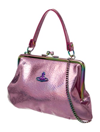 Vivienne Westwood Vegan Leather Iridescent Orb Granny Frame