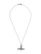 Vivienne Westwood Crystal Bas Relief Pendant Necklace