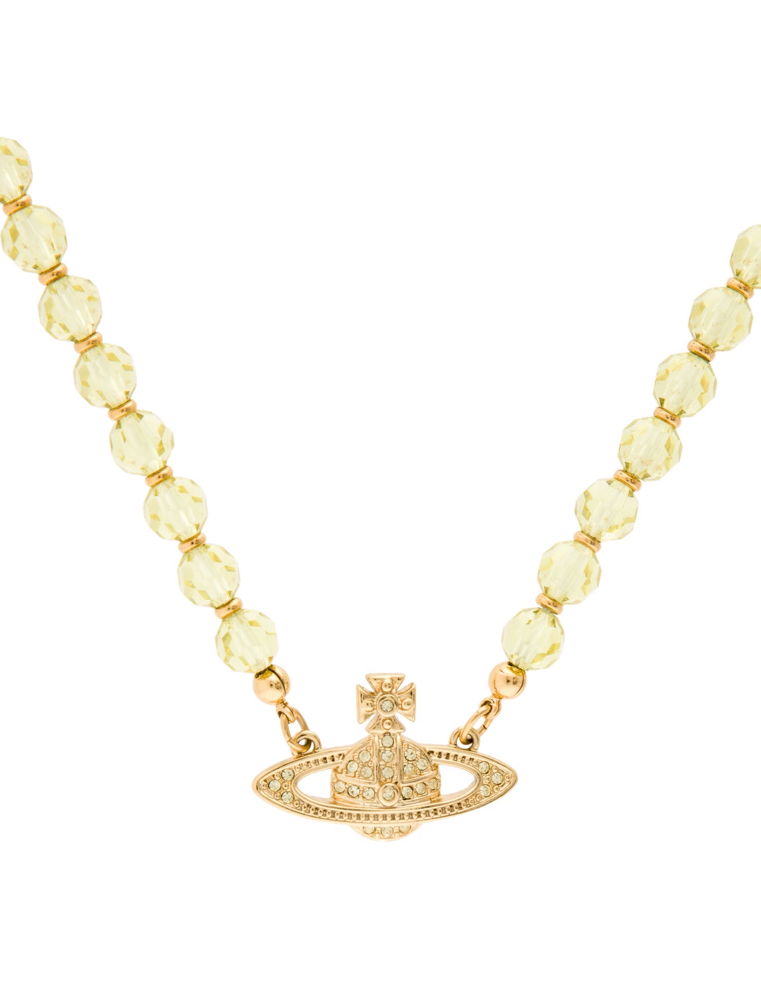 Vivienne Westwood Crystal Messaline Choker Necklace