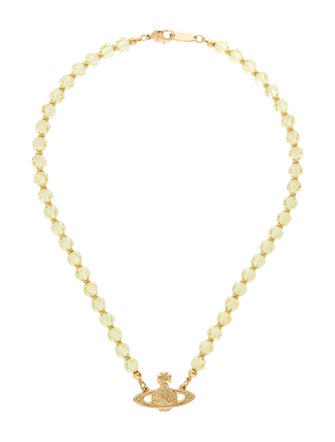 Vivienne Westwood Crystal Messaline Choker Necklace