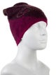 Vivienne Westwood Purple Wool Patterned Beanie