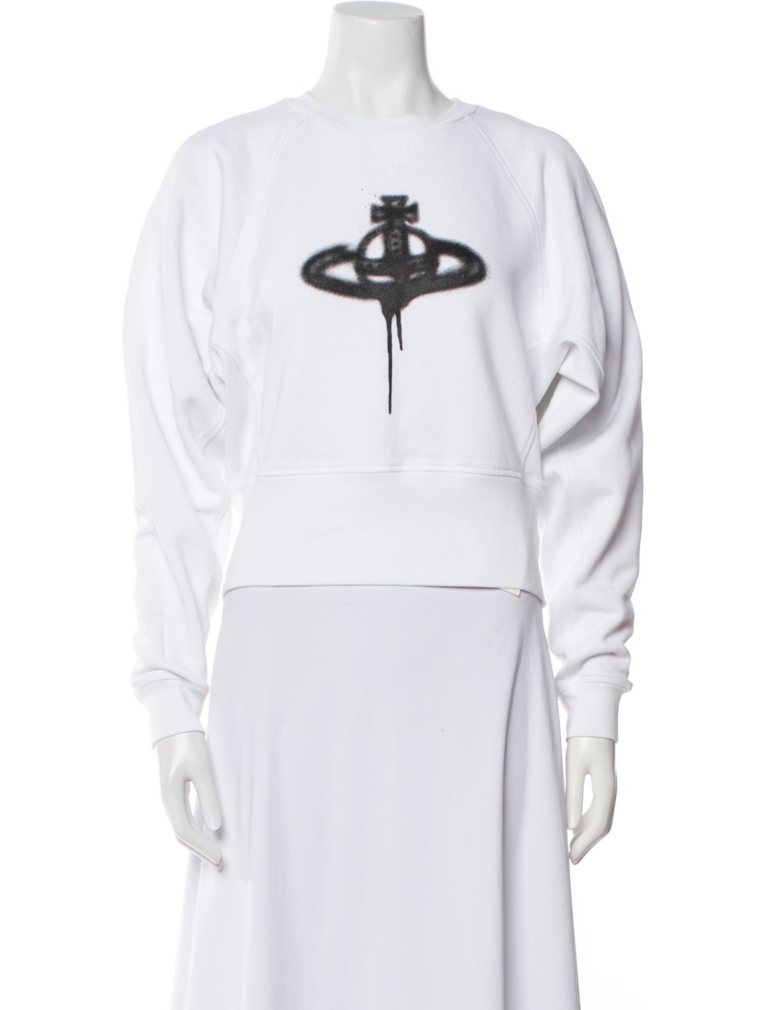 Vivienne Westwood Graphic Print Crew Neck Crop Top