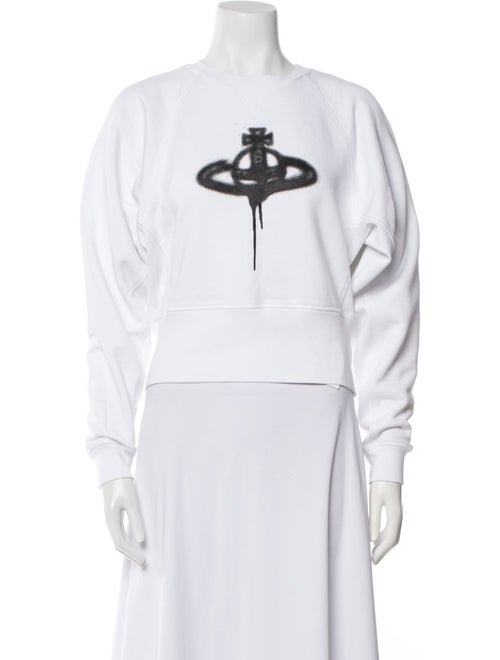 Vivienne Westwood Graphic Print Crew Neck Crop Top