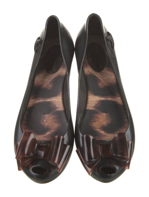 Melissa x Vivienne Westwood Rubber Bow Accents Flats
