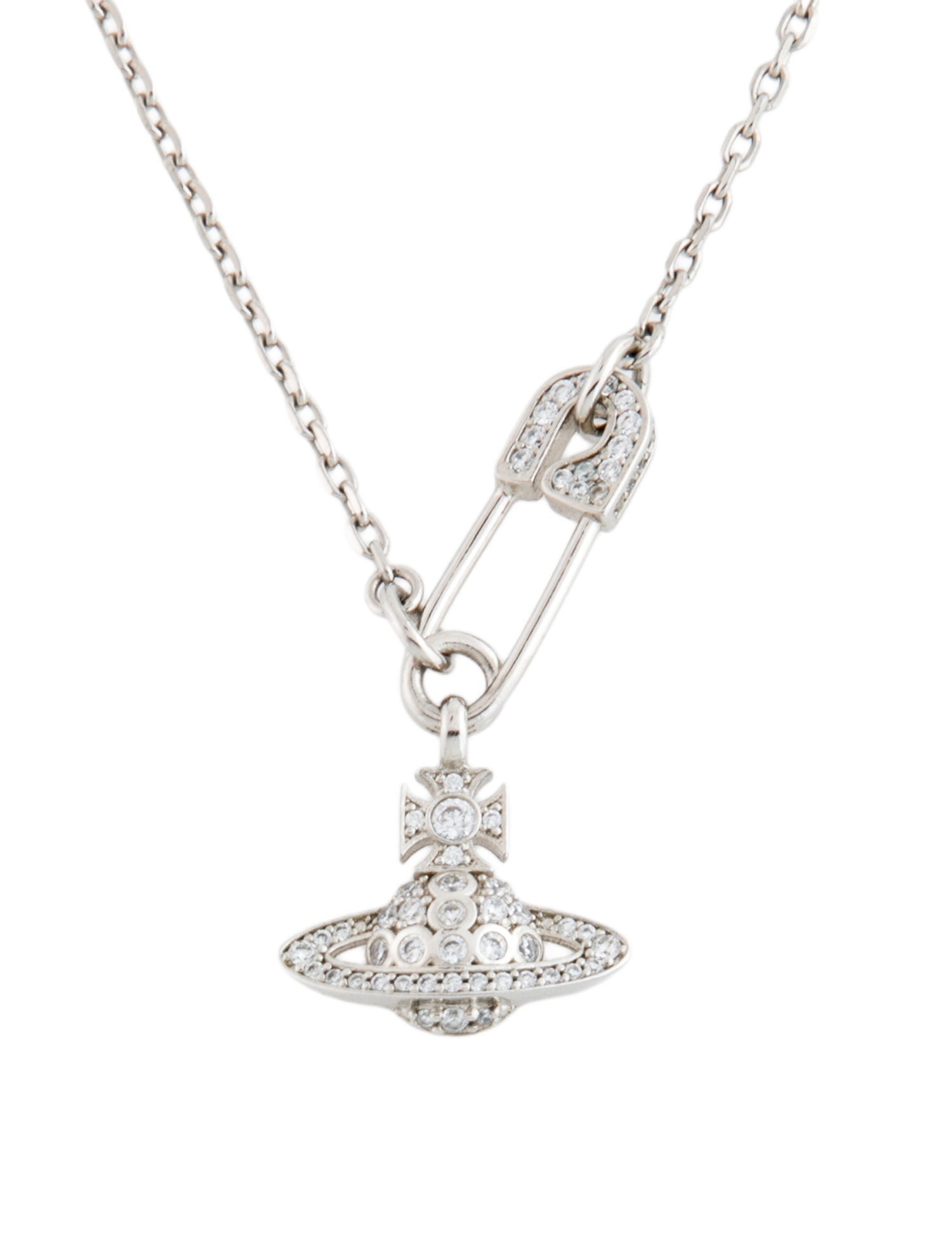 Vivienne Westwood Crystal Lucrece Pendant Necklace