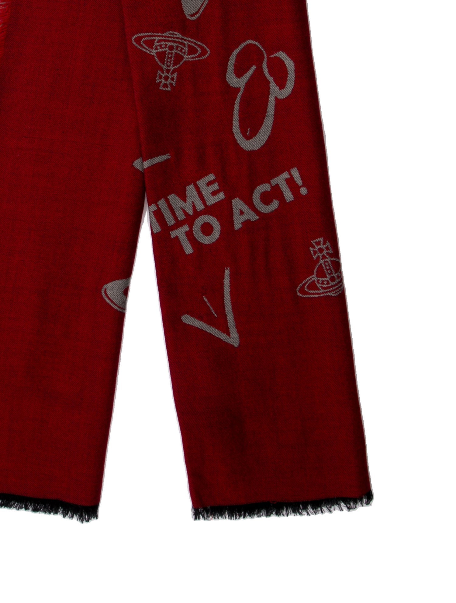 Vivienne Westwood Wool Printed Scarf