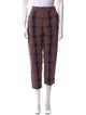 Vivienne Westwood Plaid Print Straight Leg Pants