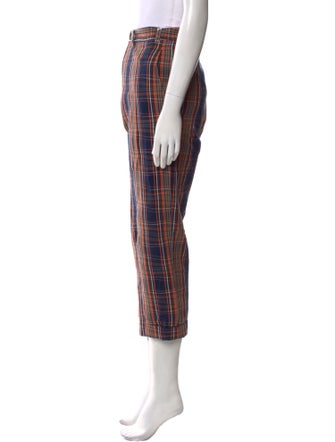 Vivienne Westwood Plaid Print Straight Leg Pants