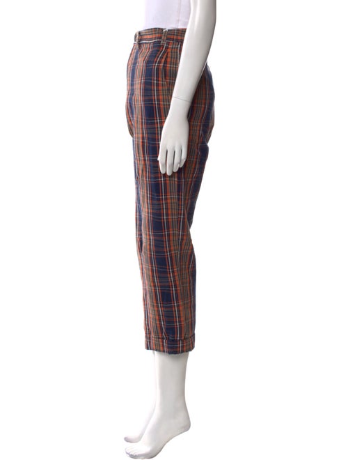 Vivienne Westwood Plaid Print Straight Leg Pants