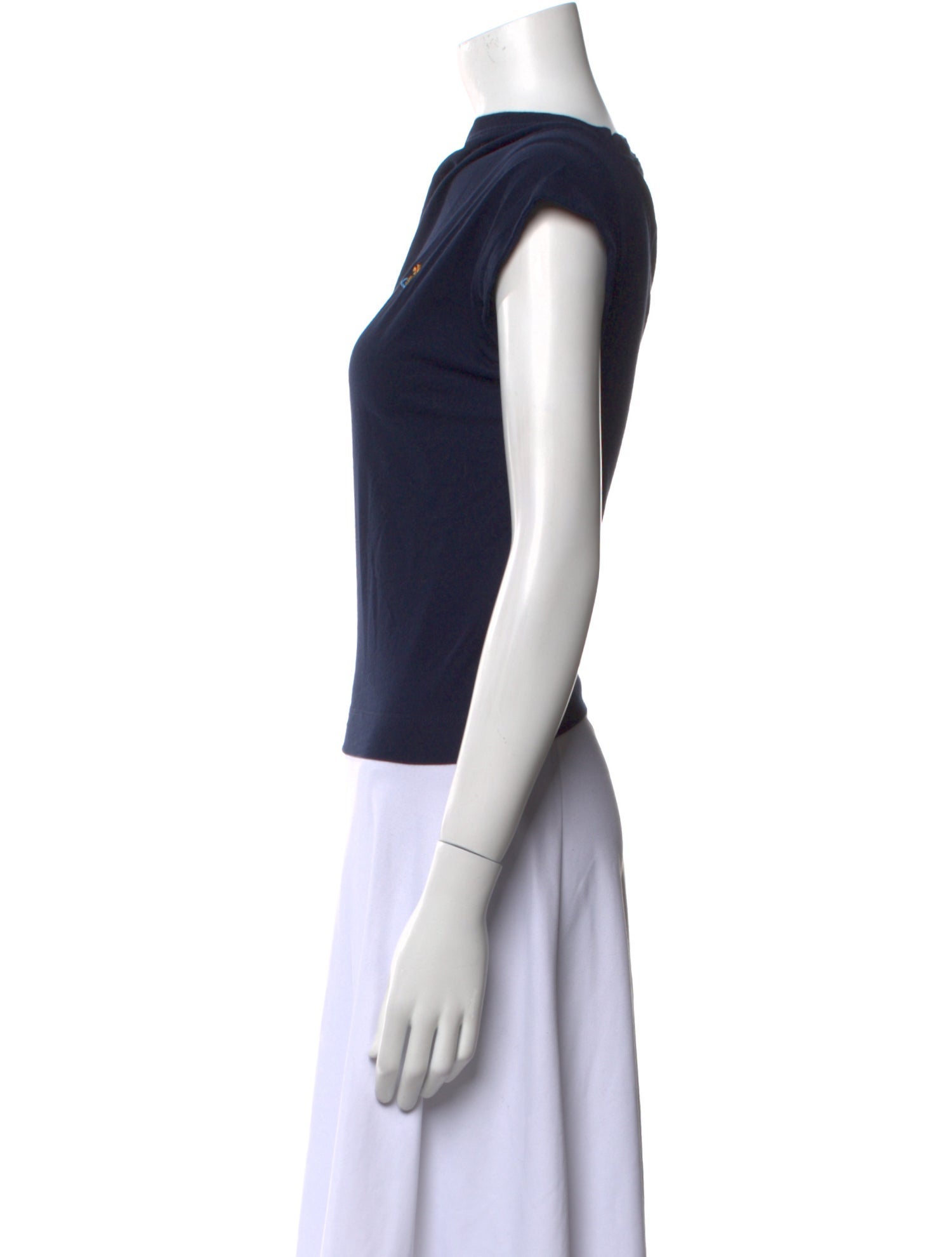 Vivienne Westwood Cowl Neck Short Sleeve Top