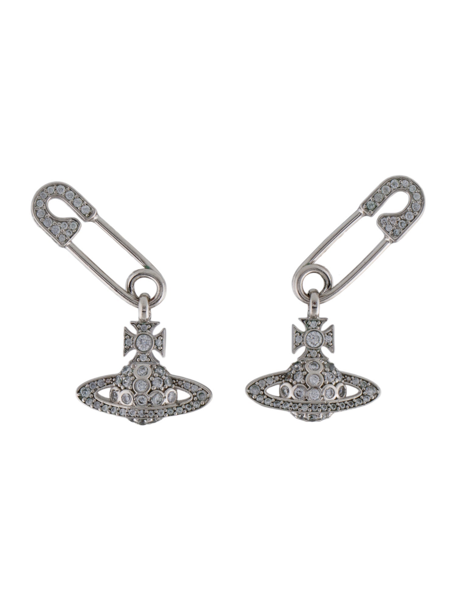 Vivienne Westwood Crystal Lucrece Drop Earrings