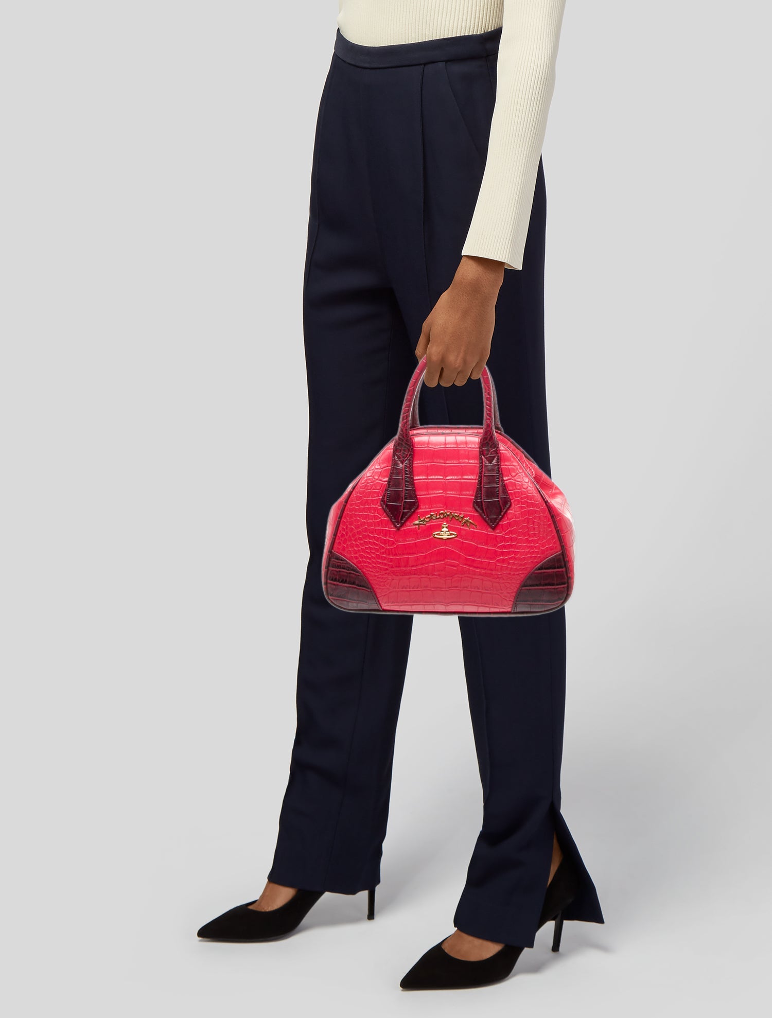 Vivienne Westwood Leather Top Handle Bag