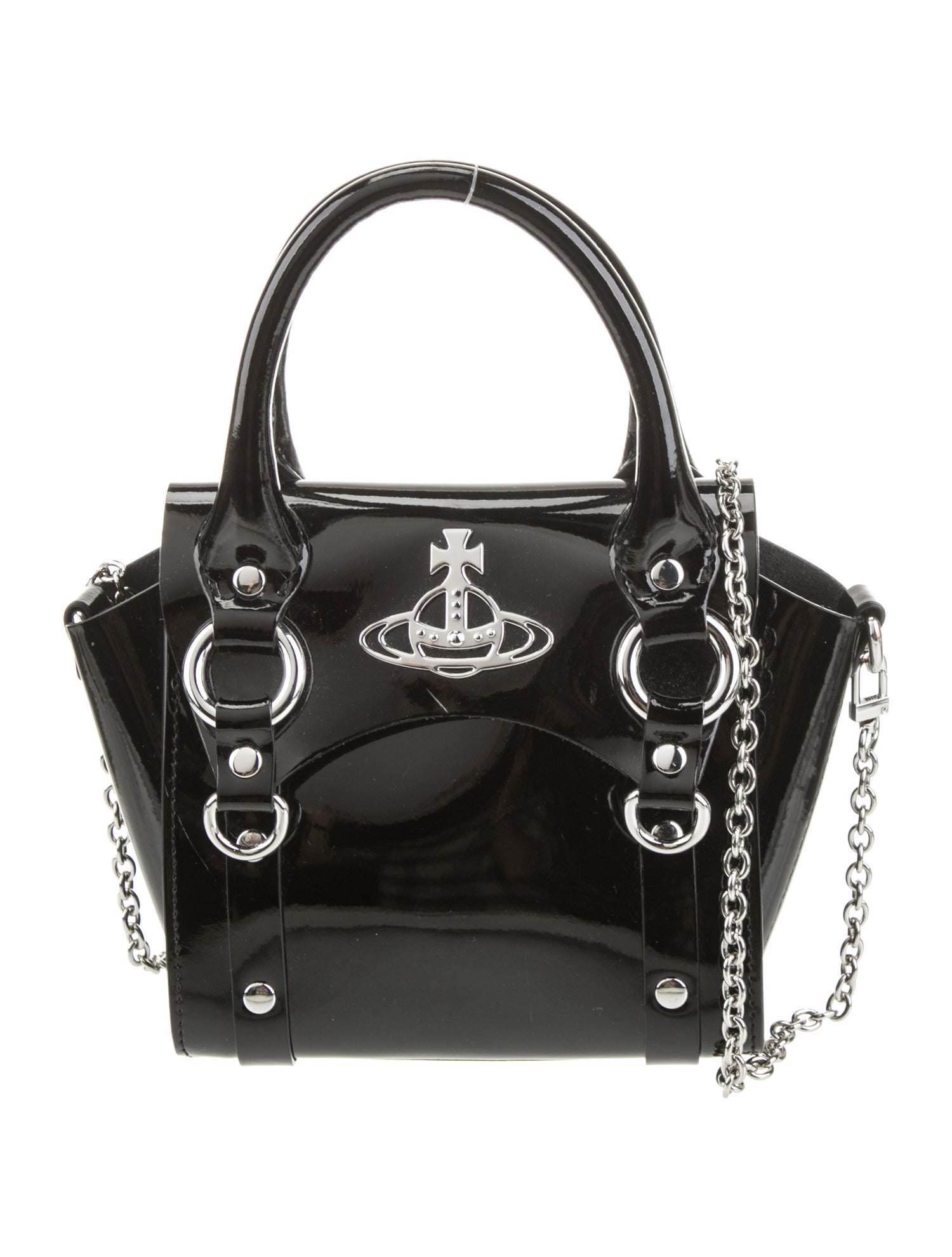 Vivienne Westwood Patent Leather Top Handle Bag