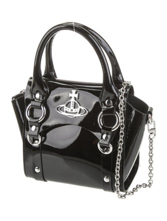 Vivienne Westwood Patent Leather Top Handle Bag