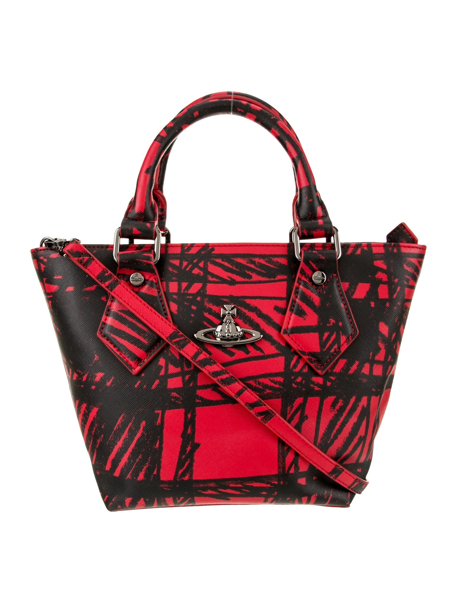 Vivienne Westwood Saffiano Leather Top Handle Bag