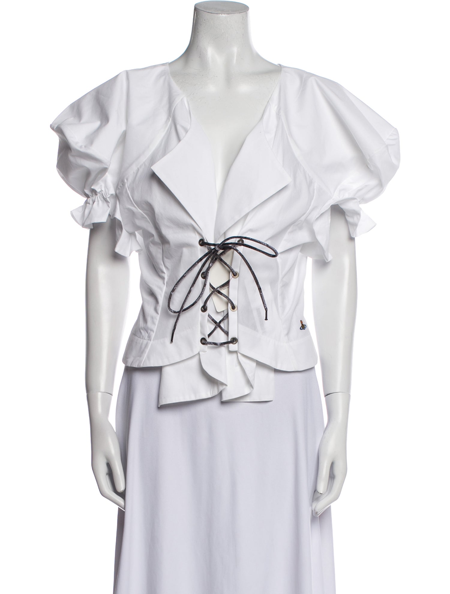 Vivienne Westwood V-Neck Short Sleeve Blouse w/ Tags