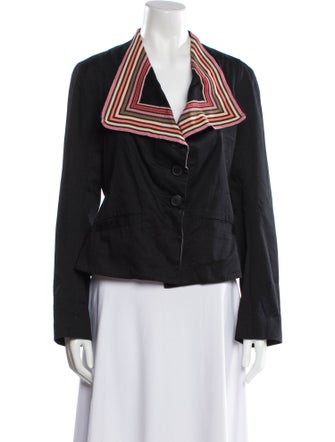 Vivienne Westwood Anglomania Late 2000's - Early 2010's Striped Biker Jacket