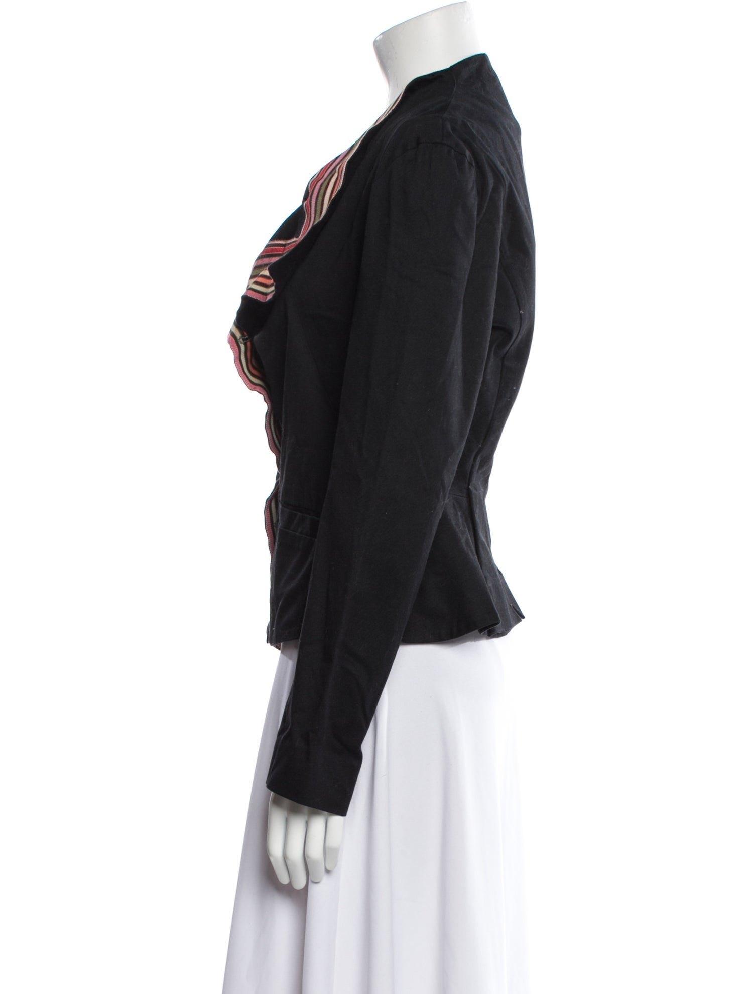 Vivienne Westwood Anglomania Late 2000's - Early 2010's Striped Biker Jacket