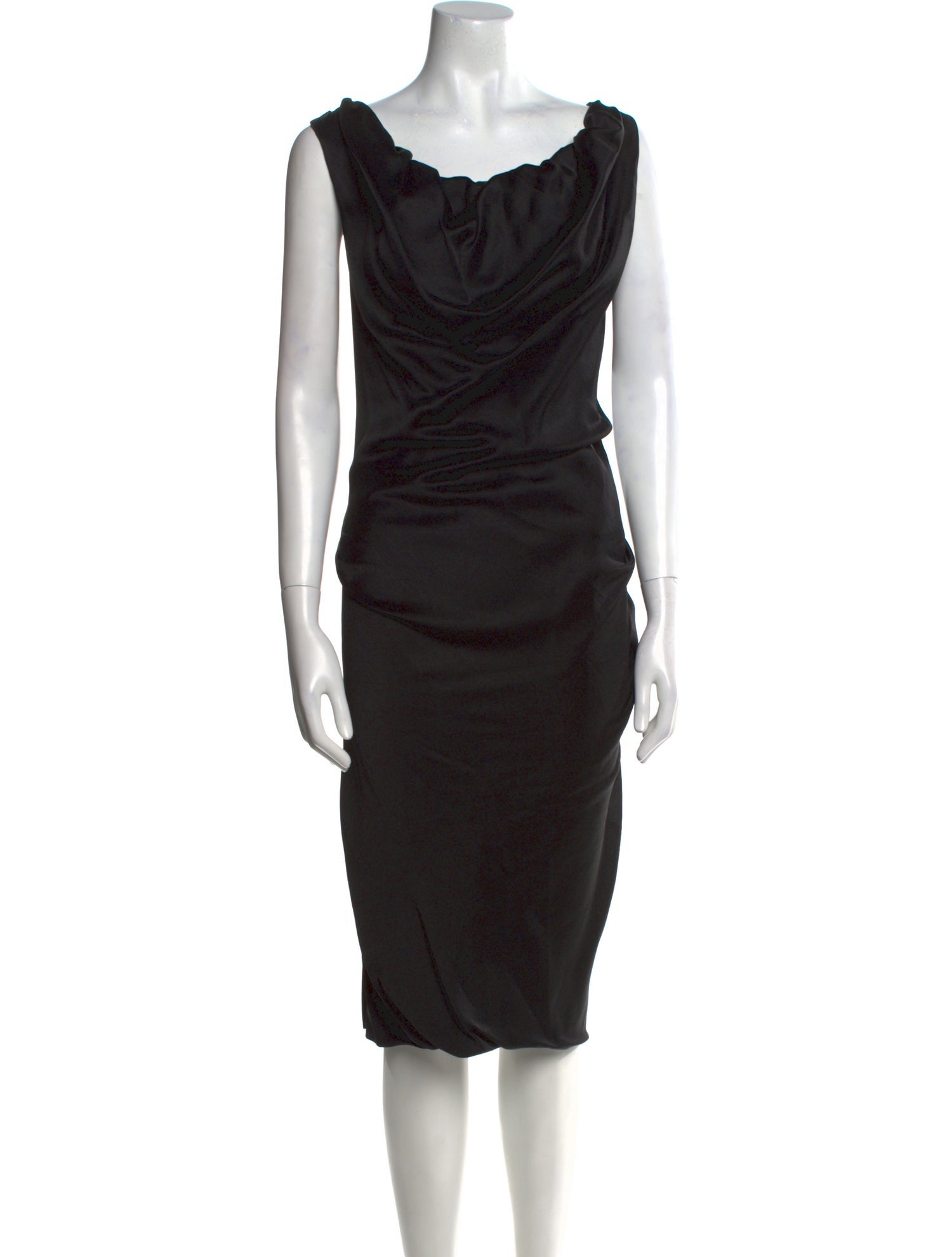 Vivienne Westwood Cowl Neck Midi Length Dress