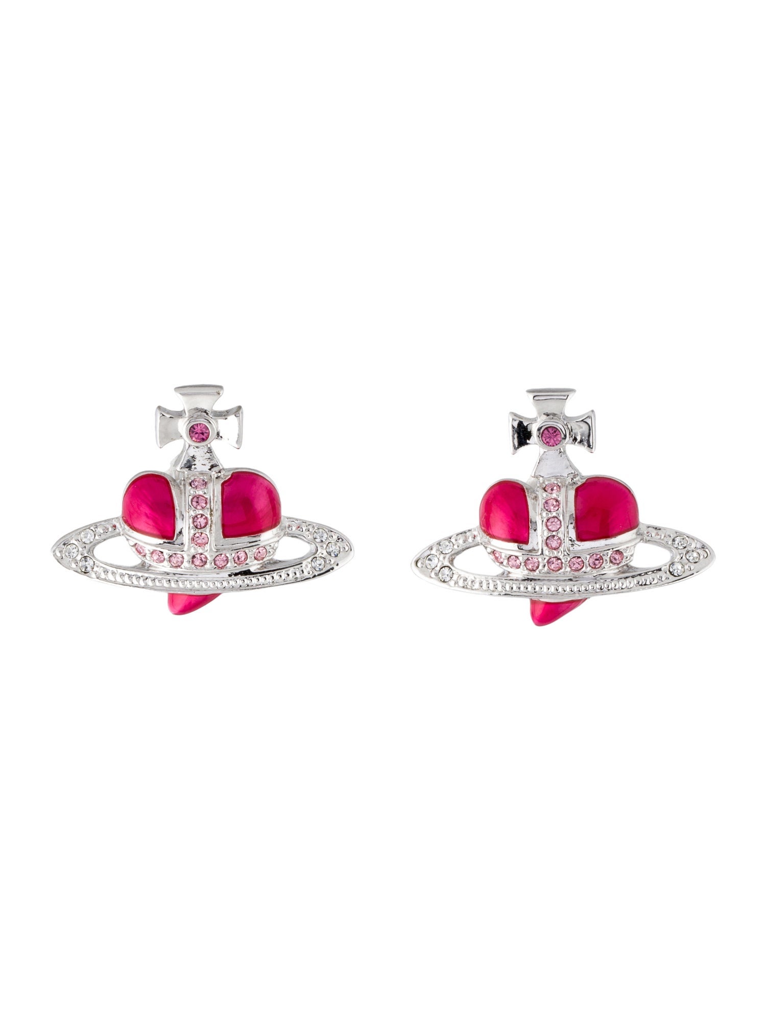 Vivienne Westwood Heart Stud Earrings