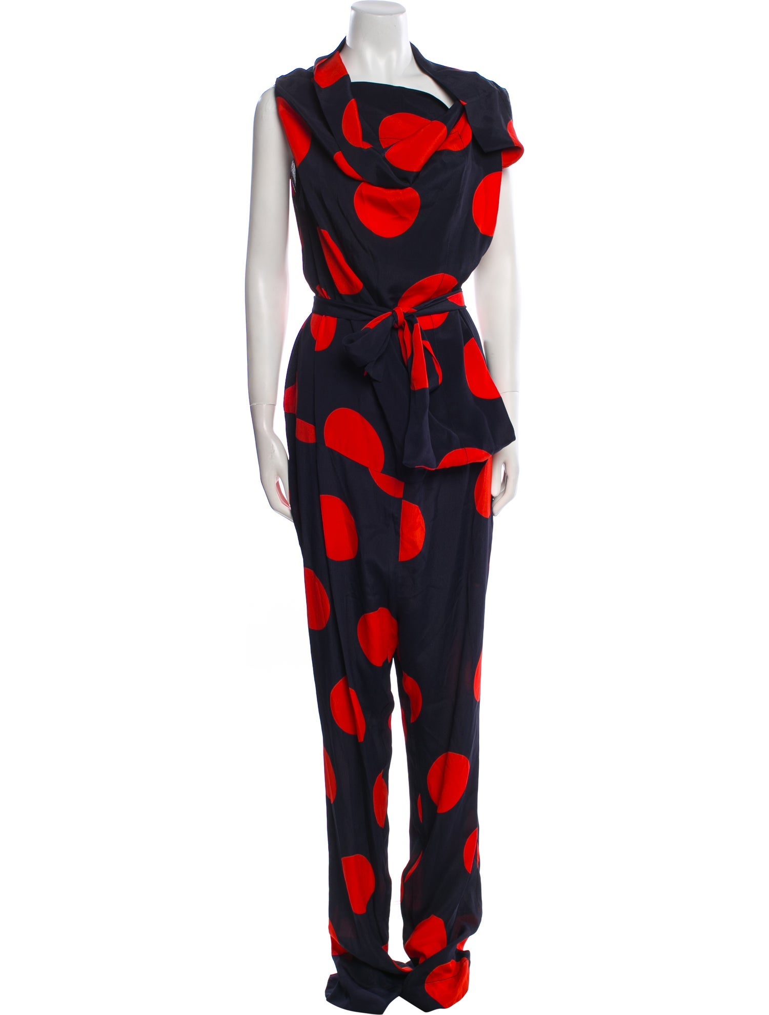 Vivienne Westwood Printed Cowl Neck Jumpsuit w/ Tags