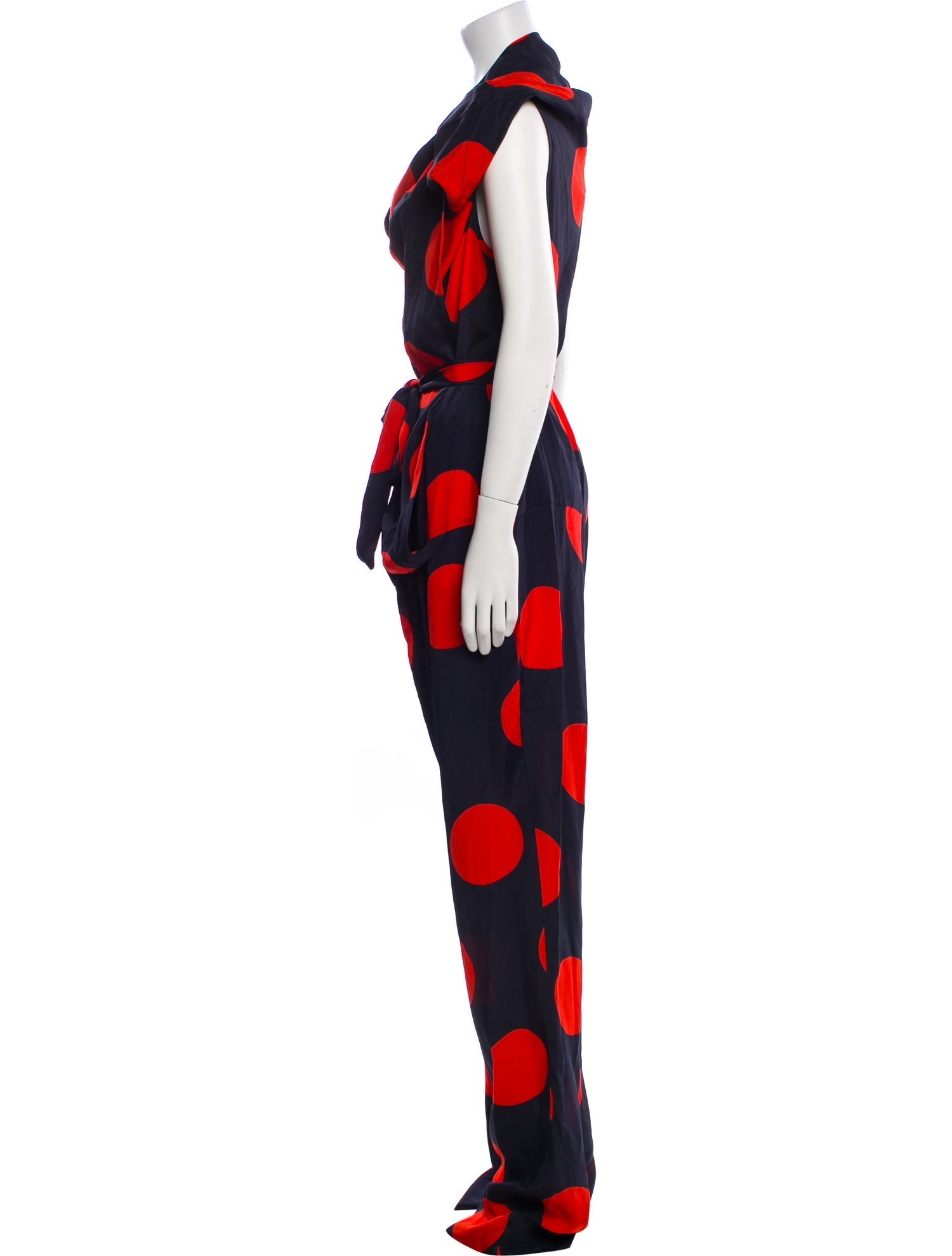 Vivienne Westwood Printed Cowl Neck Jumpsuit w/ Tags