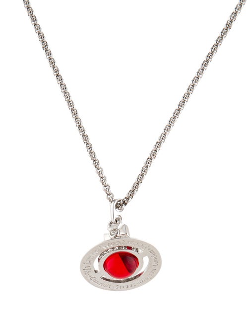 Vivienne Westwood Crystal & Resin Tiny Orb Pendant Necklace
