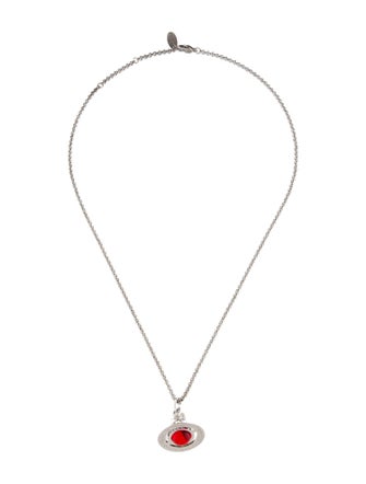 Vivienne Westwood Crystal & Resin Tiny Orb Pendant Necklace