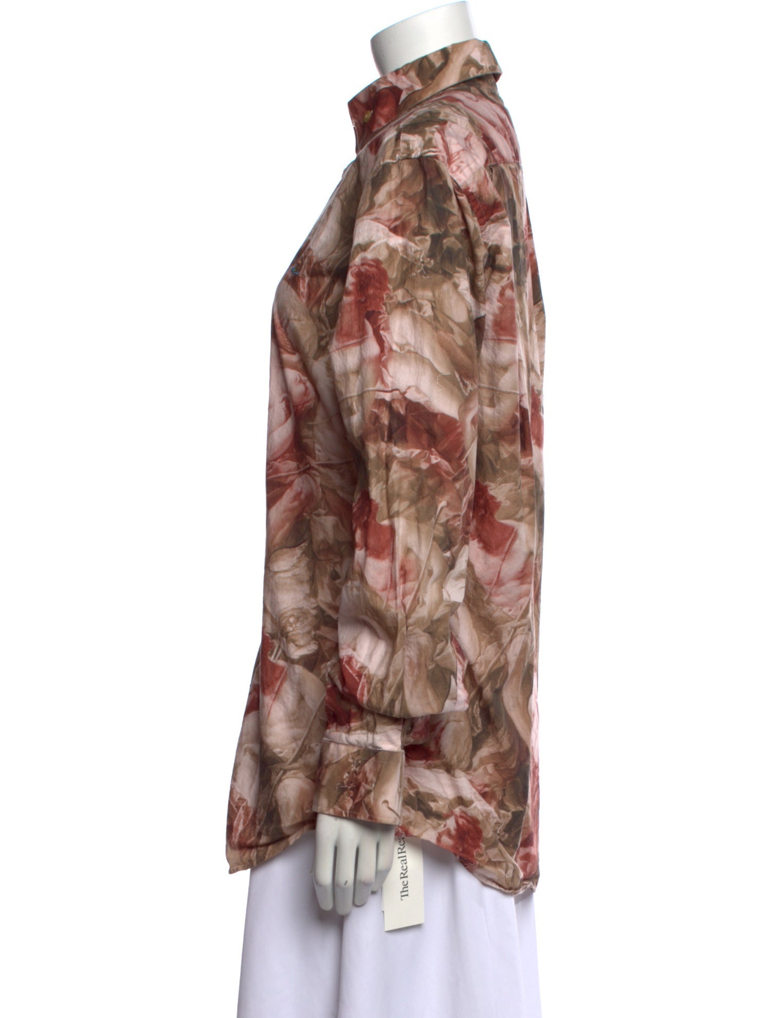 Vivienne Westwood Printed Long Sleeve Button-Up Top