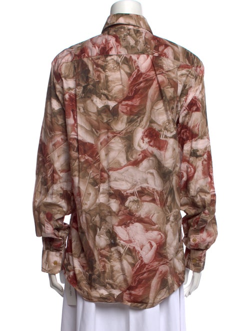 Vivienne Westwood Printed Long Sleeve Button-Up Top