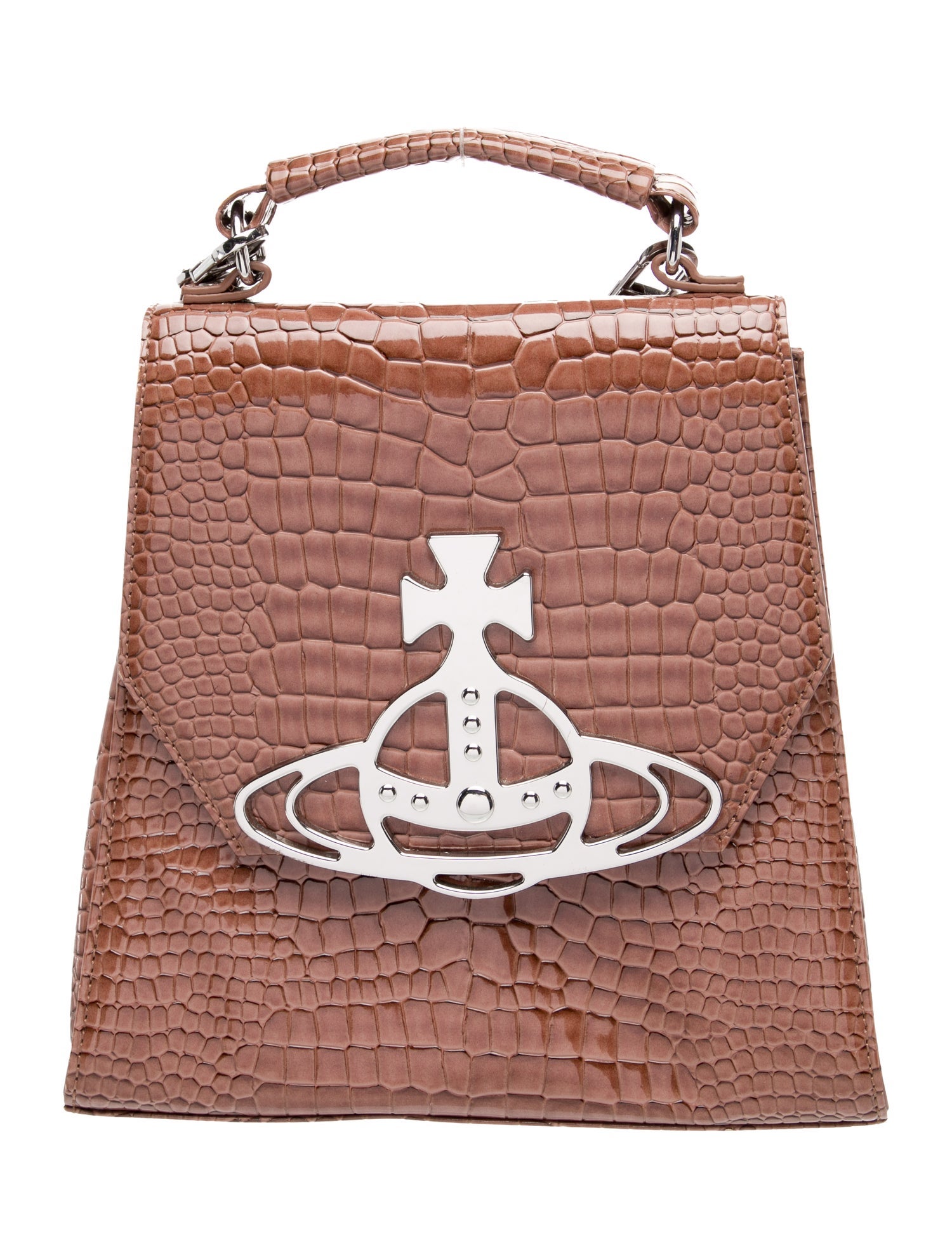 Vivienne Westwood Embossed Leather Crossbody Bag
