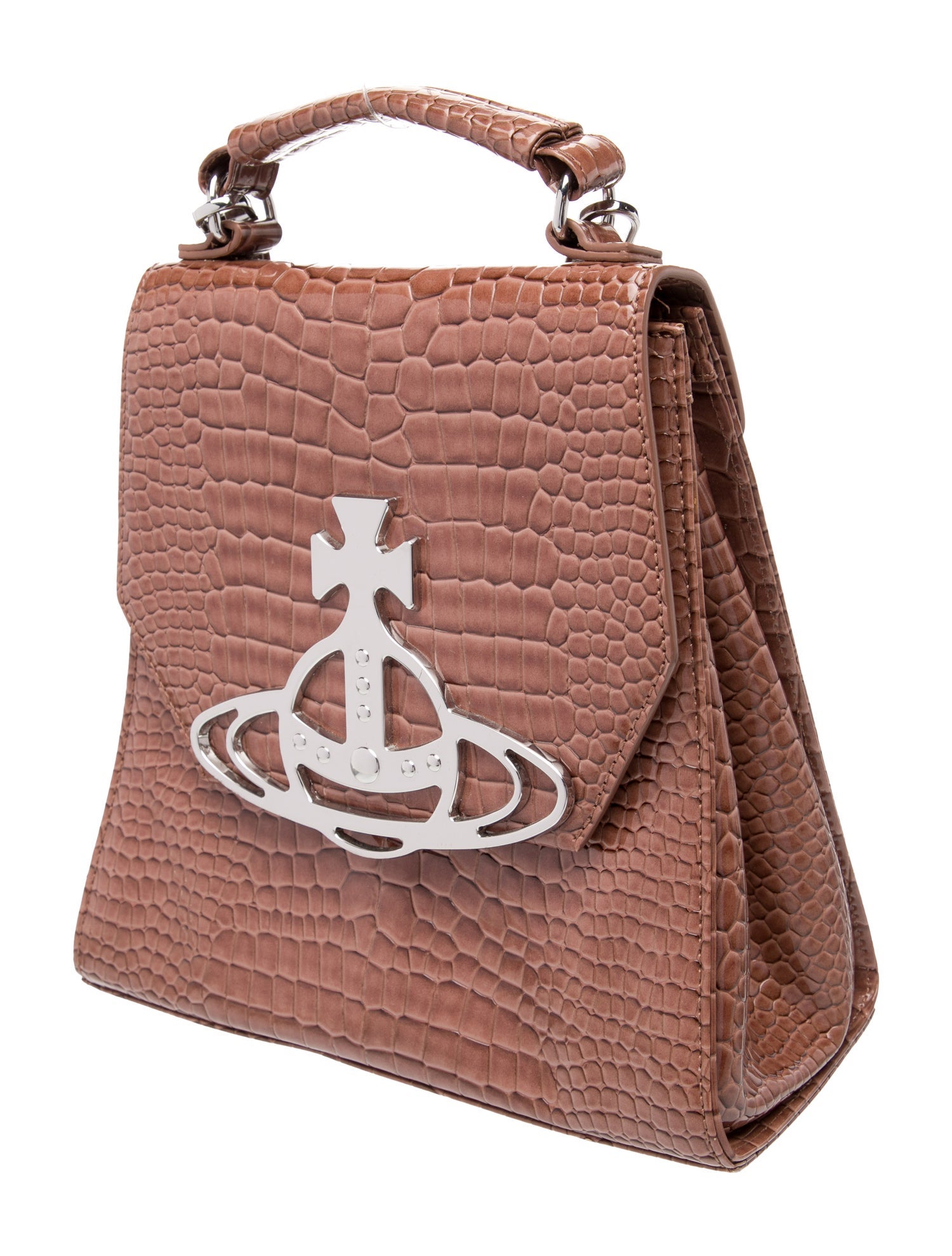 Vivienne Westwood Embossed Leather Crossbody Bag