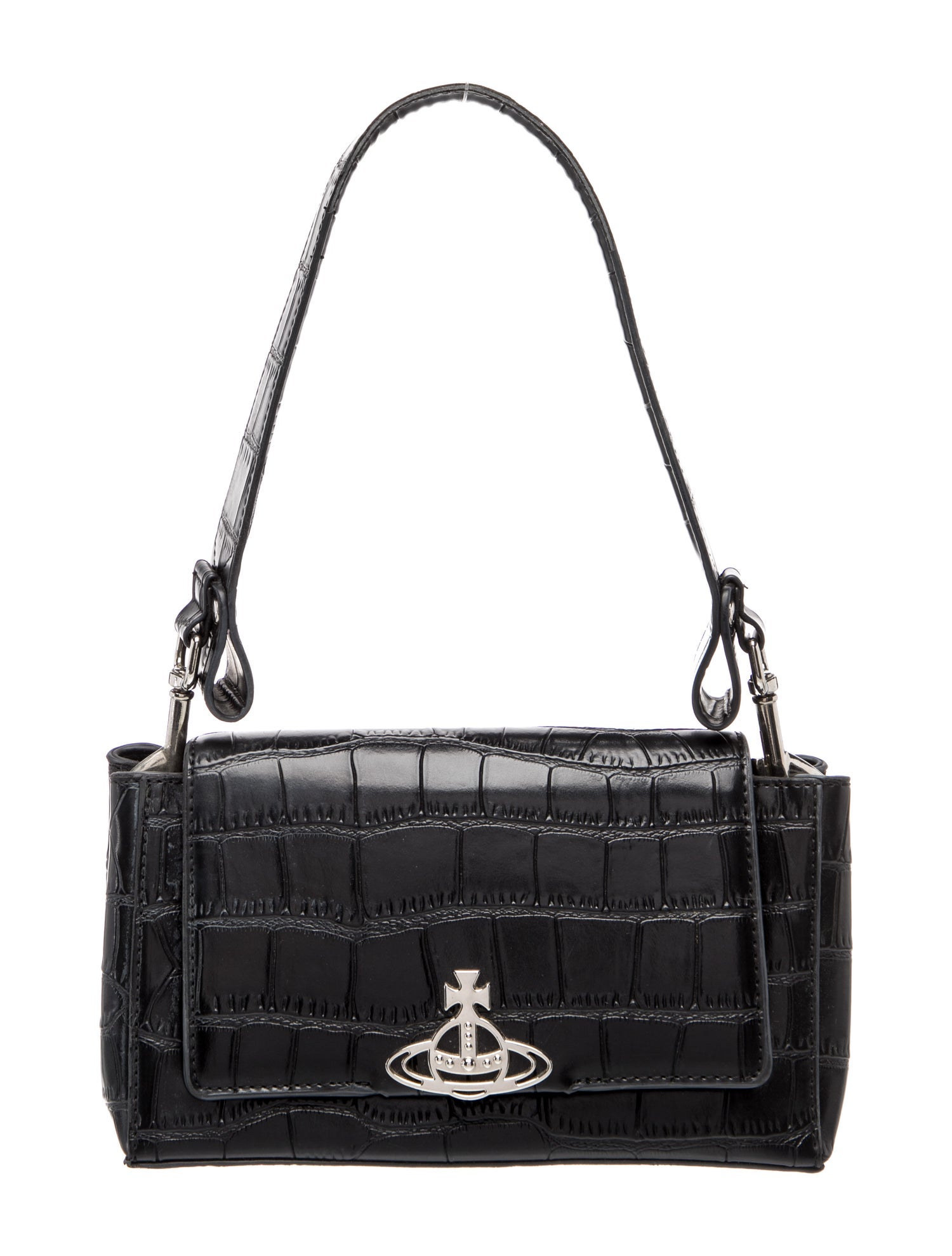 Vivienne Westwood Embossed Leather Shoulder Bag