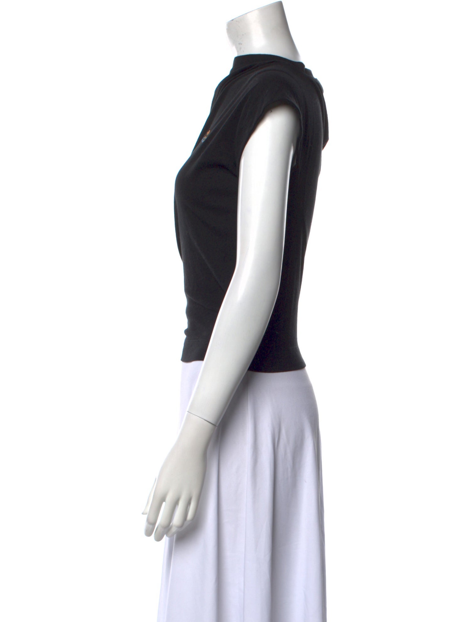 Vivienne Westwood One-Shoulder Short Sleeve Crop Top