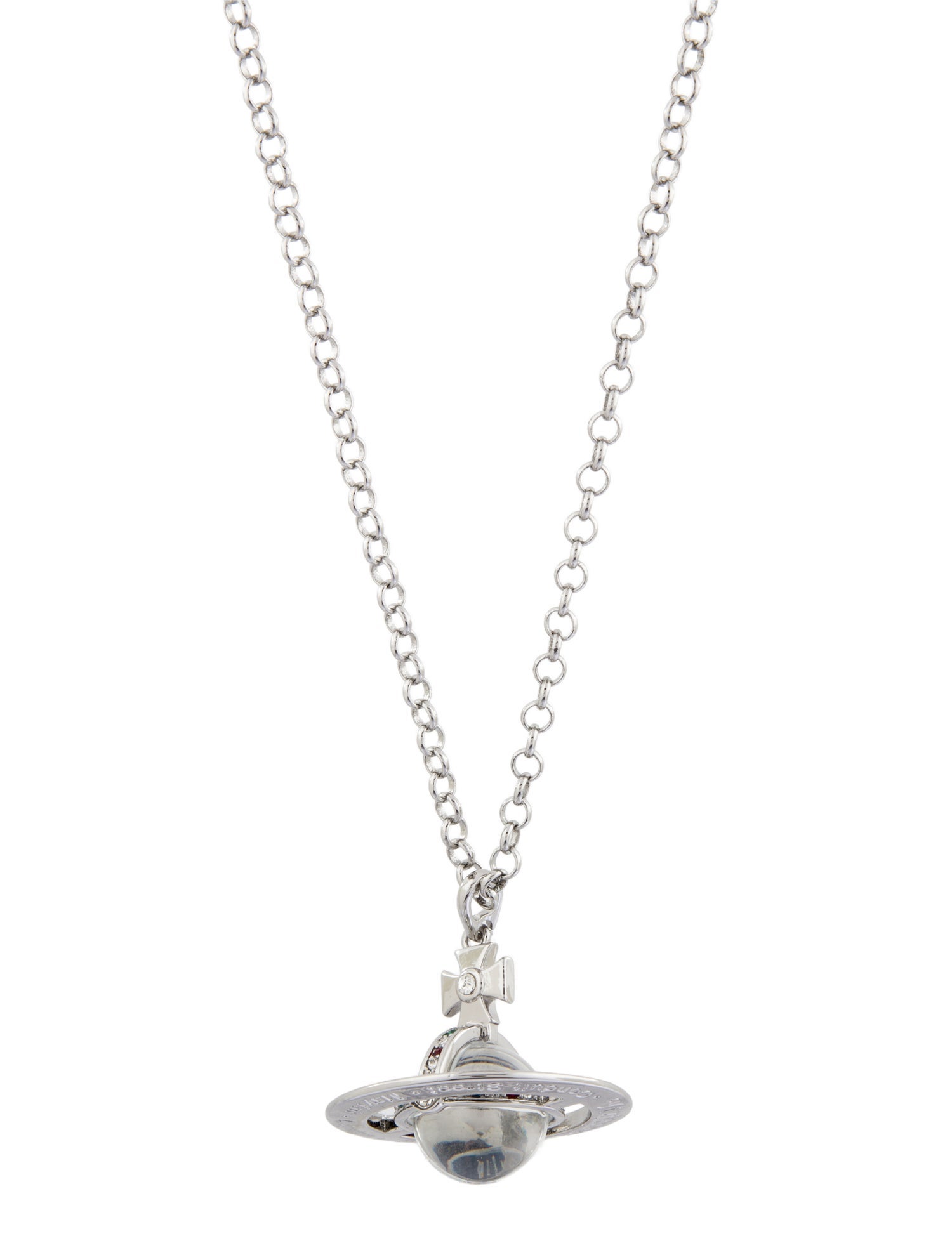 Vivienne Westwood Resin & Crystal Orb Pendant Necklace