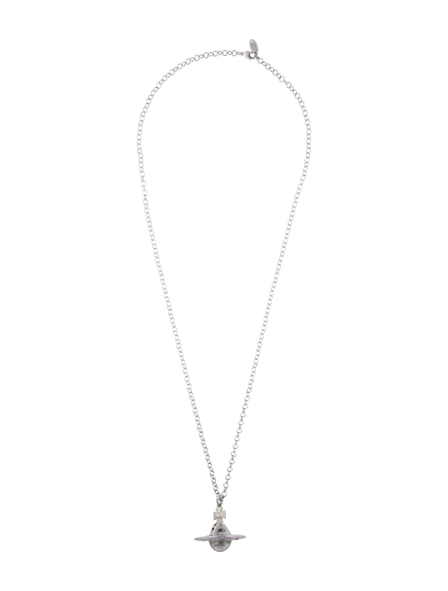 Vivienne Westwood Resin & Crystal Orb Pendant Necklace