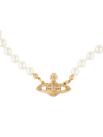 Vivienne Westwood Mini Bas Relief Pearl Choker