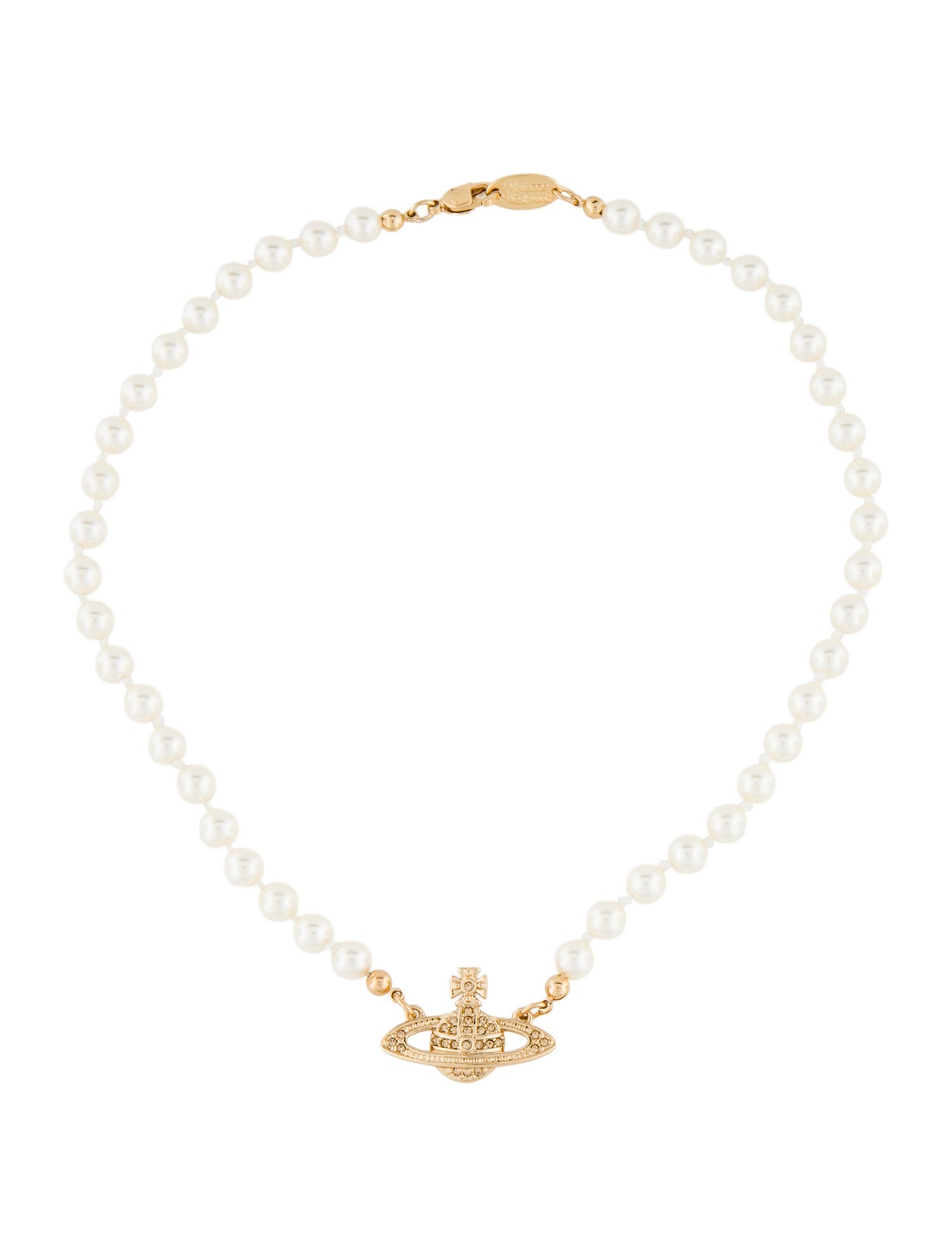 Vivienne Westwood Mini Bas Relief Pearl Choker