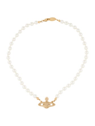 Vivienne Westwood Mini Bas Relief Pearl Choker