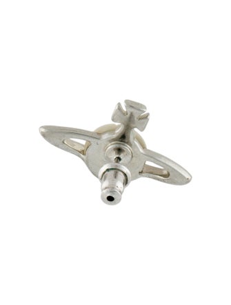 Vivienne Westwood Mother of Pearl & Crystal Orb Single Stud Earring